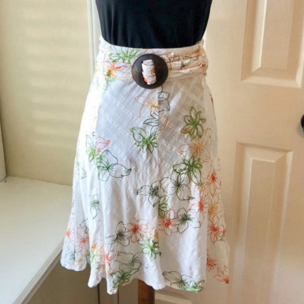 Vintage Billabong Embroidered Tropical Skirt
